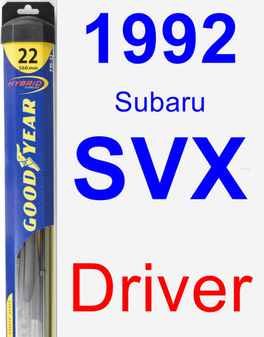 Driver Wiper Blade for 1992 Subaru SVX - Hybrid