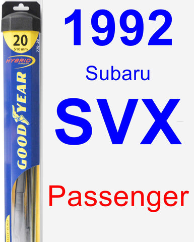 Passenger Wiper Blade for 1992 Subaru SVX - Hybrid