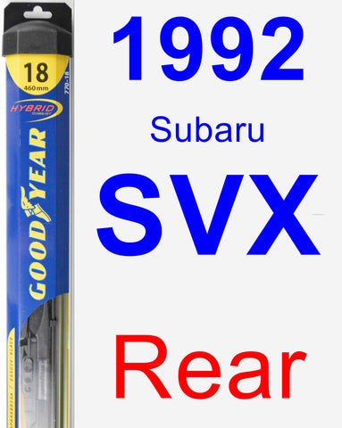 Rear Wiper Blade for 1992 Subaru SVX - Hybrid