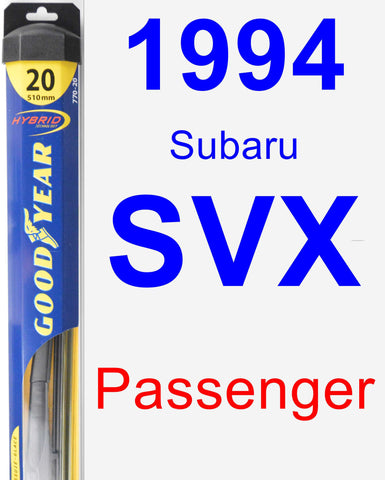 Passenger Wiper Blade for 1994 Subaru SVX - Hybrid