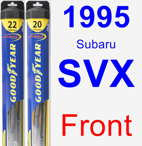 Front Wiper Blade Pack for 1995 Subaru SVX - Hybrid