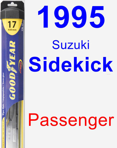 Passenger Wiper Blade for 1995 Suzuki Sidekick - Hybrid