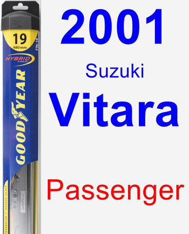 Passenger Wiper Blade for 2001 Suzuki Vitara - Hybrid