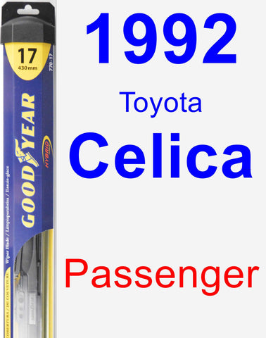 Passenger Wiper Blade for 1992 Toyota Celica - Hybrid
