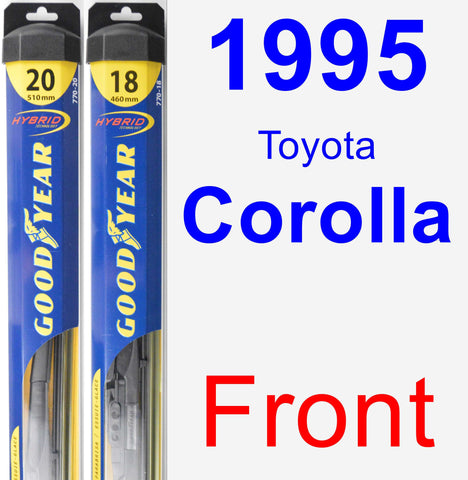 Front Wiper Blade Pack for 1995 Toyota Corolla - Hybrid