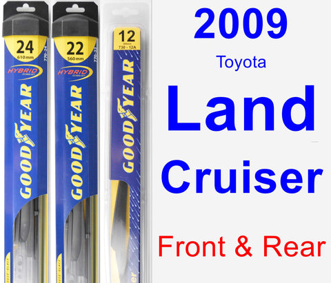 Front & Rear Wiper Blade Pack for 2009 Toyota Land Cruiser - Hybrid