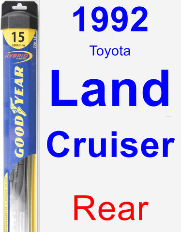 Rear Wiper Blade for 1992 Toyota Land Cruiser - Hybrid