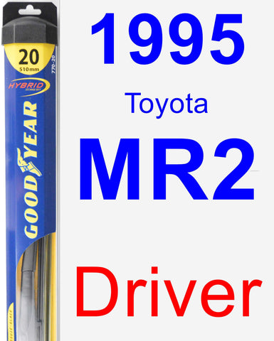 Driver Wiper Blade for 1995 Toyota MR2 - Hybrid