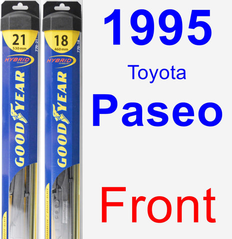 Front Wiper Blade Pack for 1995 Toyota Paseo - Hybrid