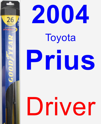 Driver Wiper Blade for 2004 Toyota Prius - Hybrid