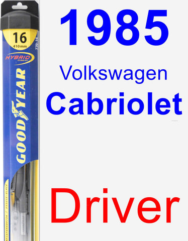 Driver Wiper Blade for 1985 Volkswagen Cabriolet - Hybrid