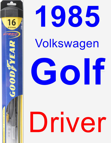 Driver Wiper Blade for 1985 Volkswagen Golf - Hybrid