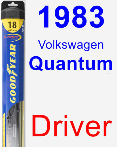 Driver Wiper Blade for 1983 Volkswagen Quantum - Hybrid