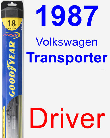 Driver Wiper Blade for 1987 Volkswagen Transporter - Hybrid