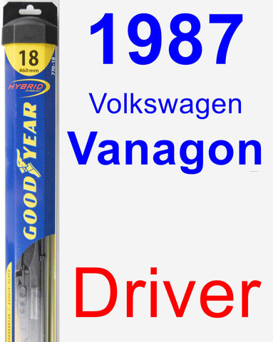 Driver Wiper Blade for 1987 Volkswagen Vanagon - Hybrid