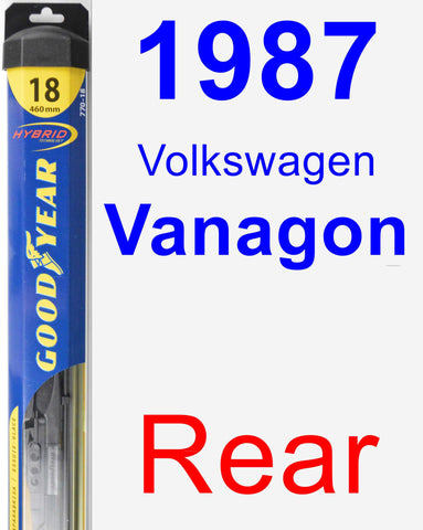 Rear Wiper Blade for 1987 Volkswagen Vanagon - Hybrid