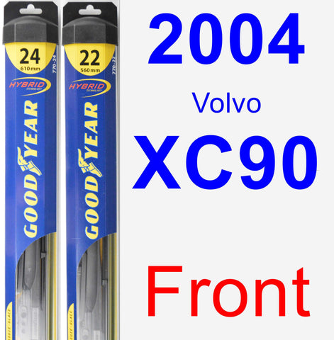 Front Wiper Blade Pack for 2004 Volvo XC90 - Hybrid