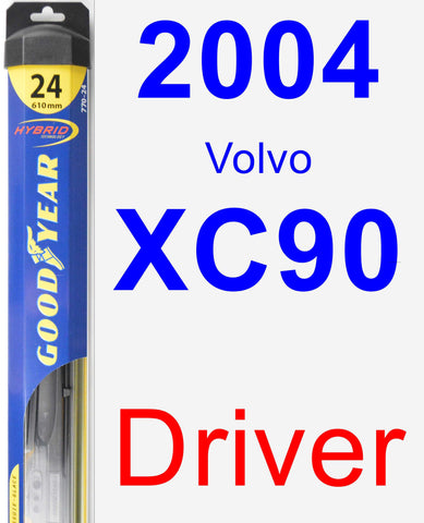Driver Wiper Blade for 2004 Volvo XC90 - Hybrid