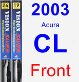 Front Wiper Blade Pack for 2003 Acura CL - Vision Saver
