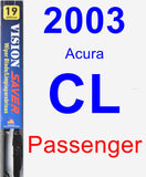Passenger Wiper Blade for 2003 Acura CL - Vision Saver