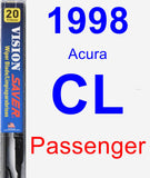Passenger Wiper Blade for 1998 Acura CL - Vision Saver