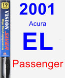 Passenger Wiper Blade for 2001 Acura EL - Vision Saver