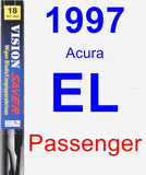 Passenger Wiper Blade for 1997 Acura EL - Vision Saver