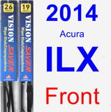 Front Wiper Blade Pack for 2014 Acura ILX - Vision Saver