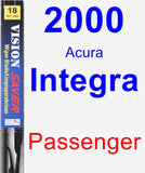 Passenger Wiper Blade for 2000 Acura Integra - Vision Saver
