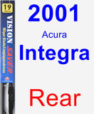 Rear Wiper Blade for 2001 Acura Integra - Vision Saver