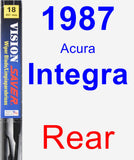 Rear Wiper Blade for 1987 Acura Integra - Vision Saver