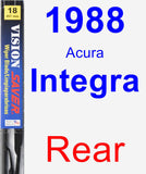 Rear Wiper Blade for 1988 Acura Integra - Vision Saver