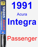 Passenger Wiper Blade for 1991 Acura Integra - Vision Saver