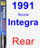Rear Wiper Blade for 1991 Acura Integra - Vision Saver
