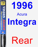Rear Wiper Blade for 1996 Acura Integra - Vision Saver