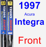 Front Wiper Blade Pack for 1997 Acura Integra - Vision Saver