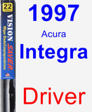 Driver Wiper Blade for 1997 Acura Integra - Vision Saver