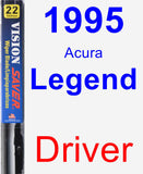 Driver Wiper Blade for 1995 Acura Legend - Vision Saver