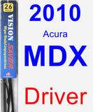 Driver Wiper Blade for 2010 Acura MDX - Vision Saver