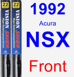 Front Wiper Blade Pack for 1992 Acura NSX - Vision Saver