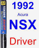 Driver Wiper Blade for 1992 Acura NSX - Vision Saver