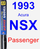 Passenger Wiper Blade for 1993 Acura NSX - Vision Saver