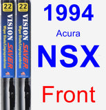 Front Wiper Blade Pack for 1994 Acura NSX - Vision Saver