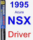Driver Wiper Blade for 1995 Acura NSX - Vision Saver