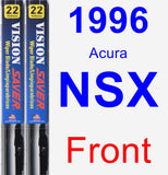 Front Wiper Blade Pack for 1996 Acura NSX - Vision Saver