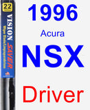Driver Wiper Blade for 1996 Acura NSX - Vision Saver