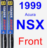 Front Wiper Blade Pack for 1999 Acura NSX - Vision Saver