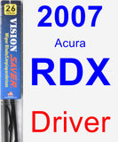 Driver Wiper Blade for 2007 Acura RDX - Vision Saver