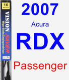 Passenger Wiper Blade for 2007 Acura RDX - Vision Saver