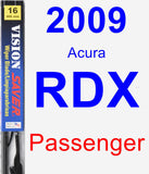 Passenger Wiper Blade for 2009 Acura RDX - Vision Saver